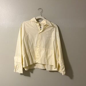 MM6 Maison Martin Margiela Light Yellow Button Down Shirt